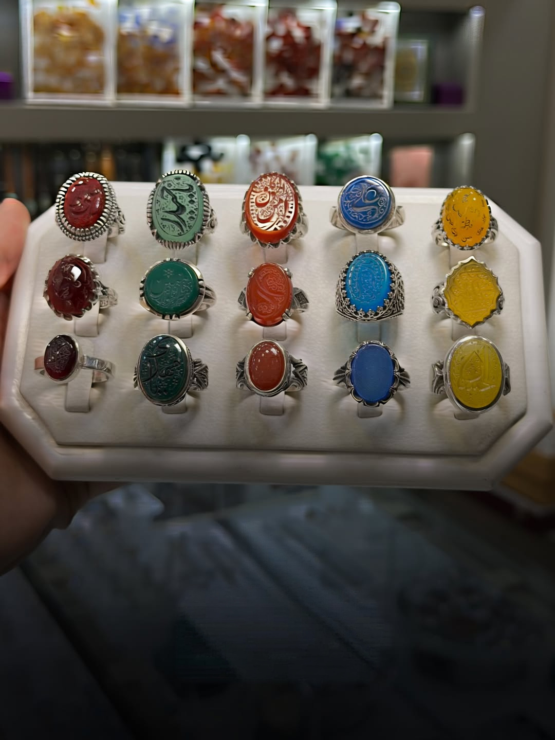 Premium Khurasani Aqeeq Rings For Men Multiple Colours & Engravings